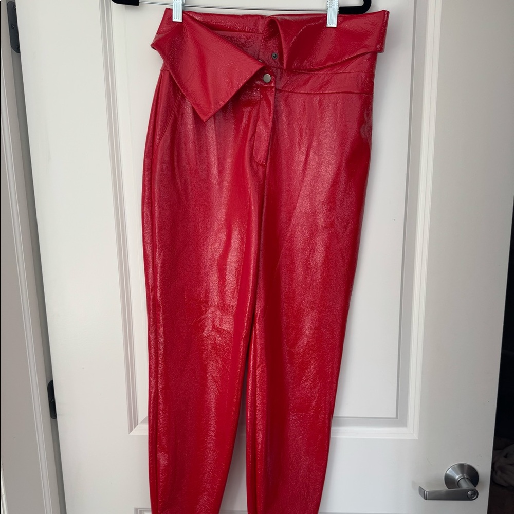 BCBG red faux leather pants